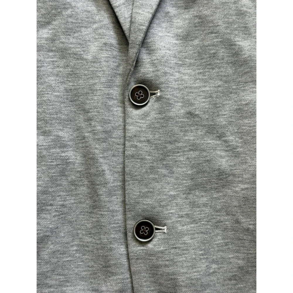 State‎ & Liberty Suit Jacket Mens 48 Gray Stretch 2 Button Casual Knit Blazer